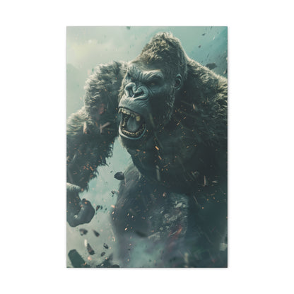 King Kong 4K Canvas: A Monsters Rampage | Canvas | Art & Wall Decor, Canvas, Fall Picks, Hanging Hardware, Home & Living, Indoor, Top Spring Products, Valentine's Day promotion | Prints with Passion