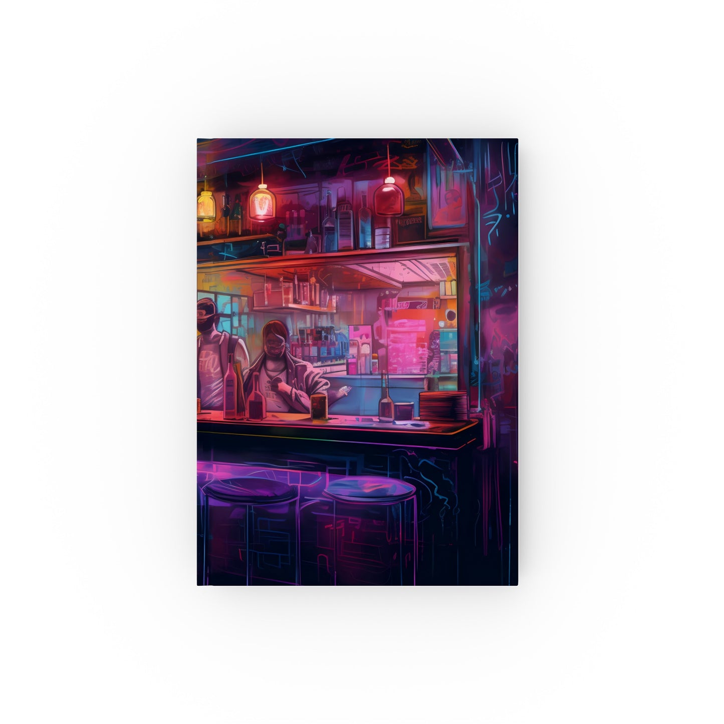 "Neon Nights Cocktail Lover's Bar Journal - Vibrant, Stylish, High-Quality | Makes a Great Gift!"