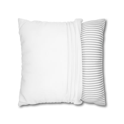 Stylish Square Poly Canvas Pillowcase with Concealed Zipper for Home Decor