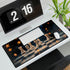 Skybound Chessboard with Star Pieces — XL & XXL Desk Mat — 3mm Non-Slip Natural Rubber Base Detail
