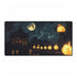 Moonlight Temple with Levitating Torches — XL & XXL Desk Mat — Full Top-Down Artwork View