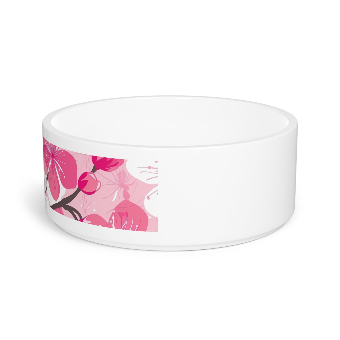 Blossom Pink and White Pet Bowl