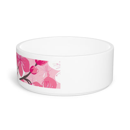 Blossom Pink and White Pet Bowl