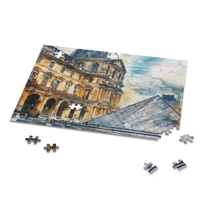 Paris Louvre Watercolor Jigsaw Puzzle