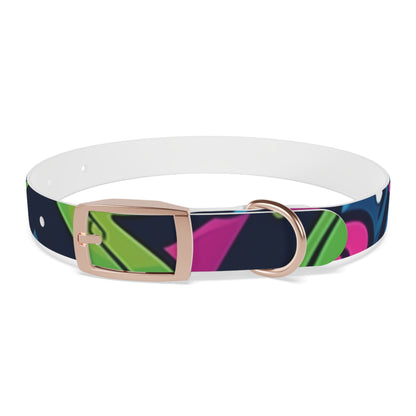 Neon Urban Graffiti Dog Collar