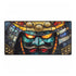 Stained Glass Samurai Mask — XL & XXL Desk Mat — Full Top-Down Artwork View