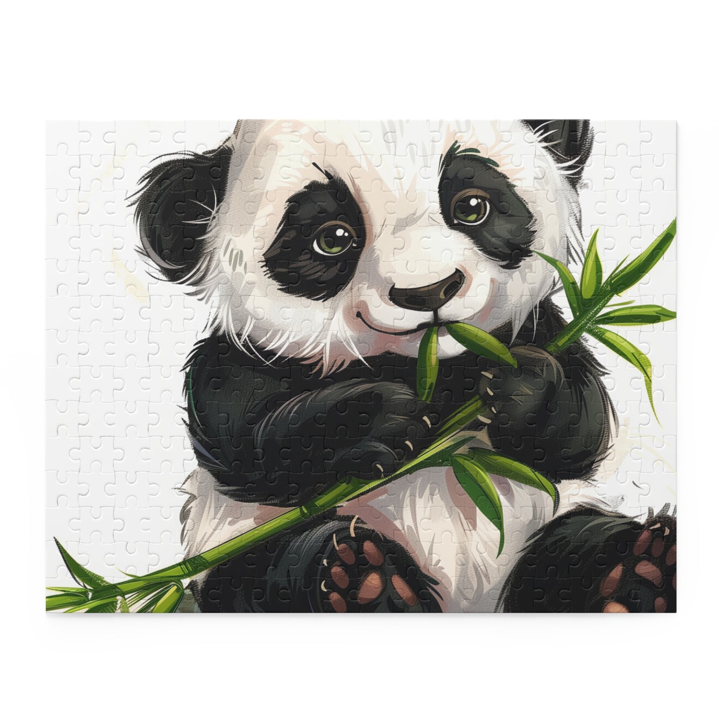 Adorable Panda Eating Bamboo Jigsaw Puzzle - Fun and Challenging Panda Puzzle for All Ages