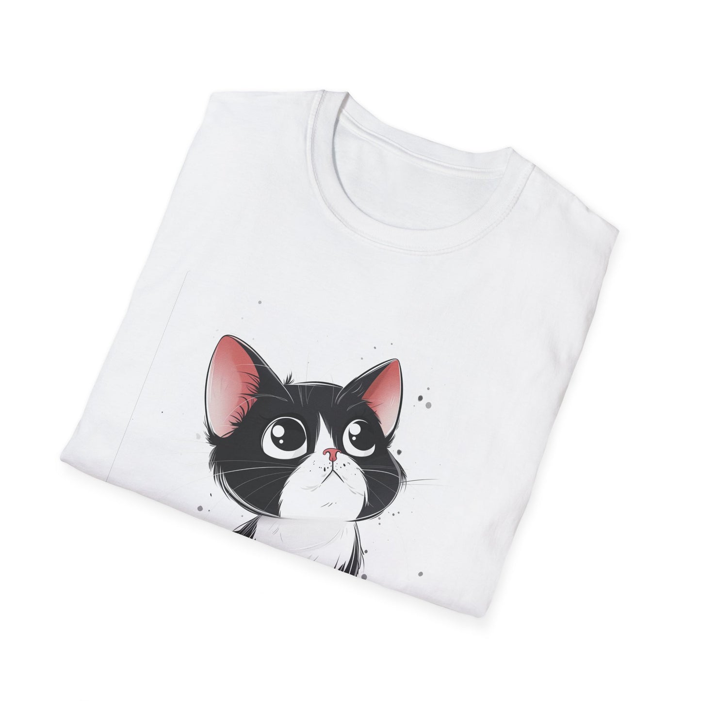 Purrfectly Adorable: Cute Cartoon Cat T-Shirt