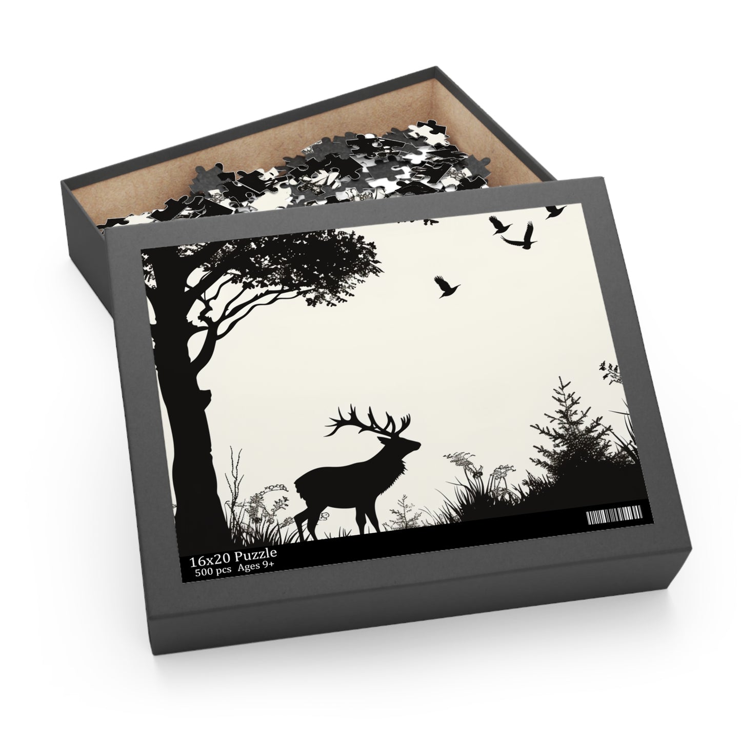 Wildlife silhouettes nature jigsaw puzzle - experience beauty of animals against serene landscapes