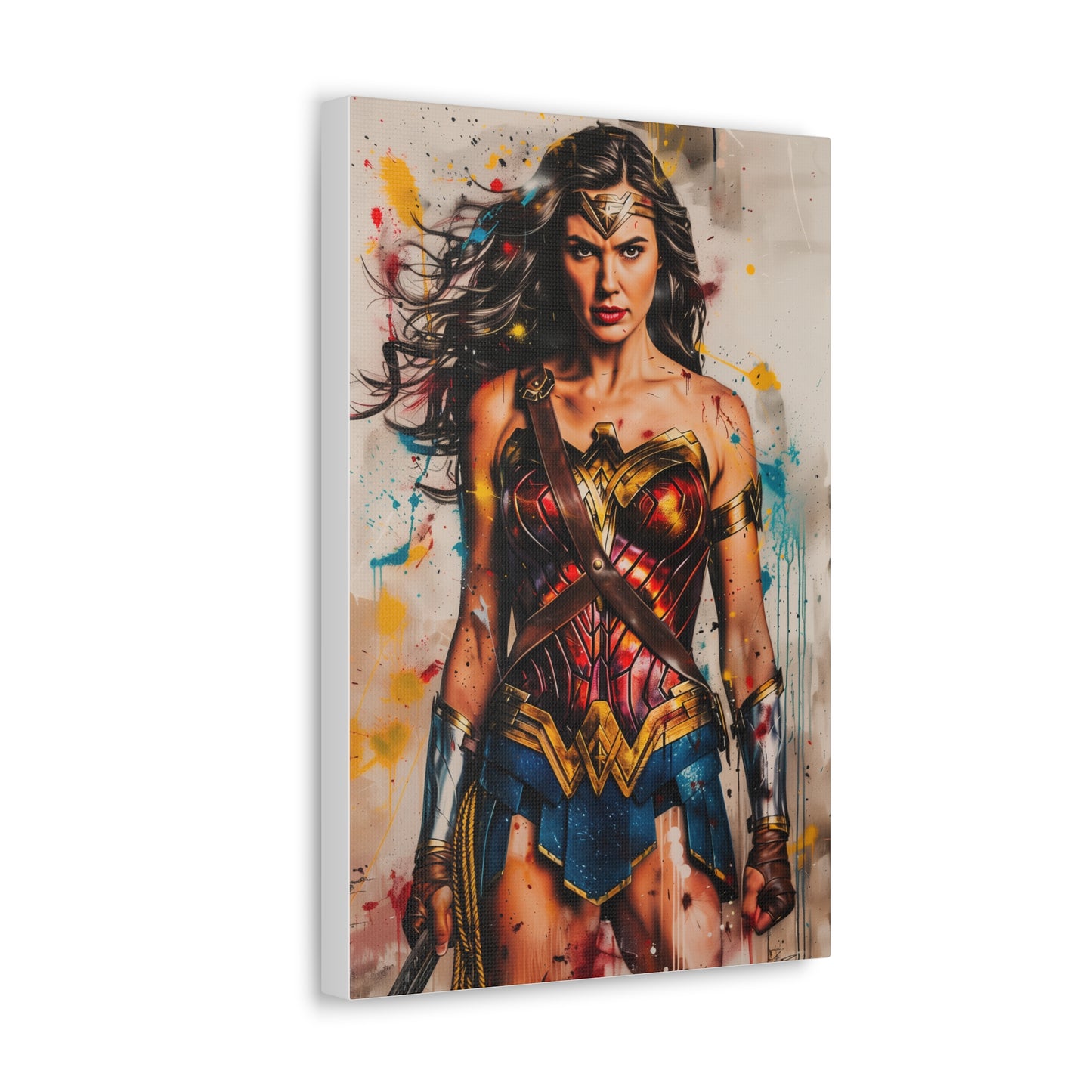 Wonder Woman Artwork: Warrior, Icon, Inspiration Canvas Print