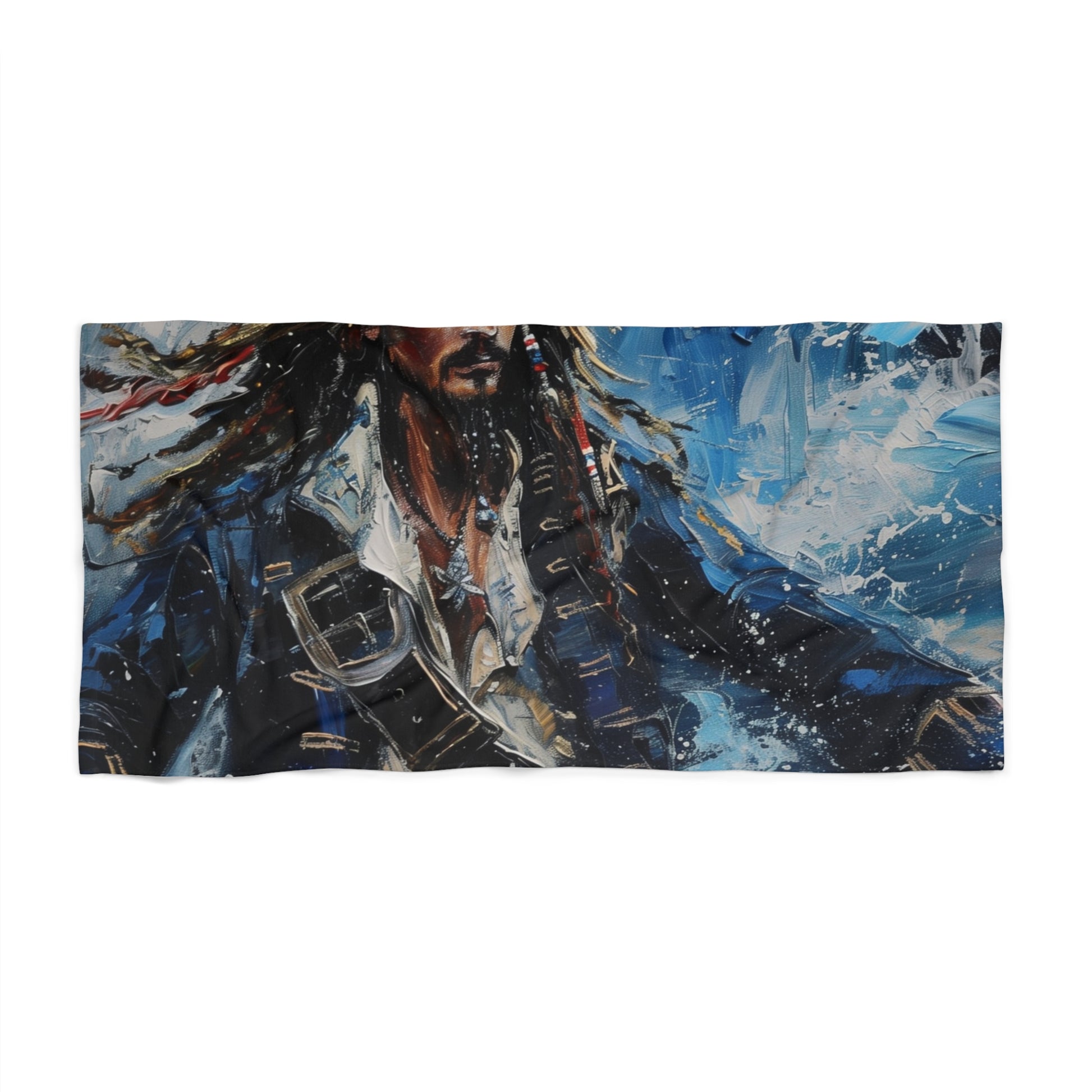 these towels are perfect for lounging in the sun or drying off after a swim. Embrace your inner pirate and stand out on the beach with these unique and eye-catching towels."