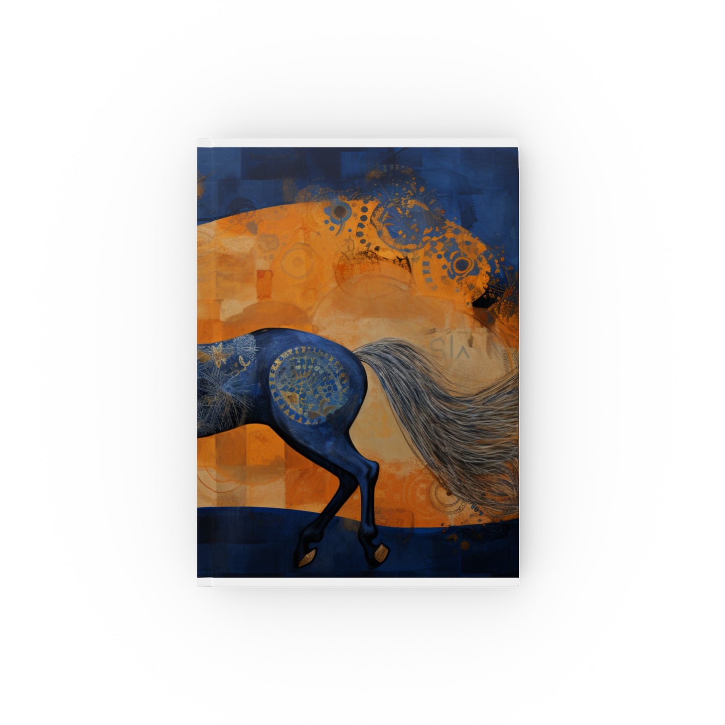 "Equine Spirit Artistic Journal: Captivating horse-inspired cover, high-quality material, perfect gift for equestrian enthusiasts and art lovers."