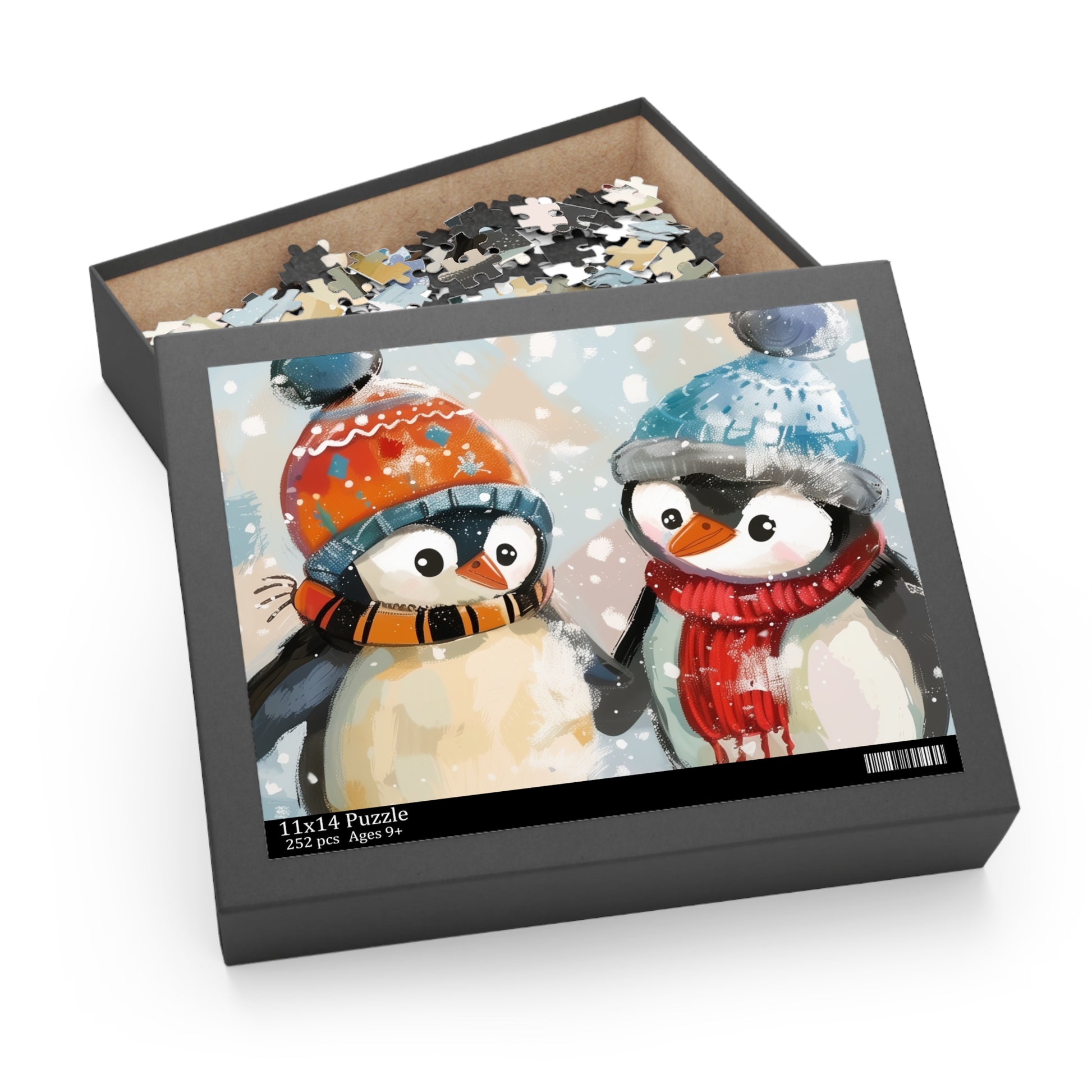 Adorable Penguin Pals Winter Jigsaw Puzzle - Fun and Challenging Activity