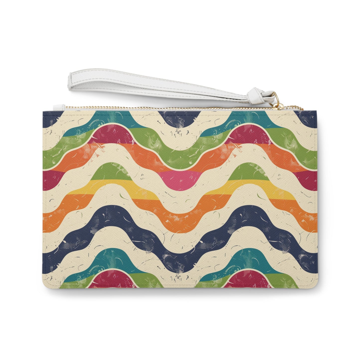 Retro Waves Clutch Bag