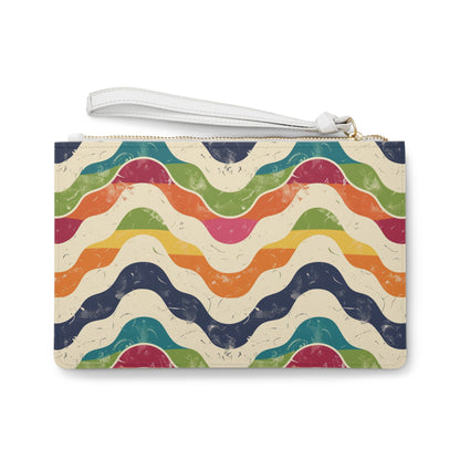 Retro Waves Clutch Bag