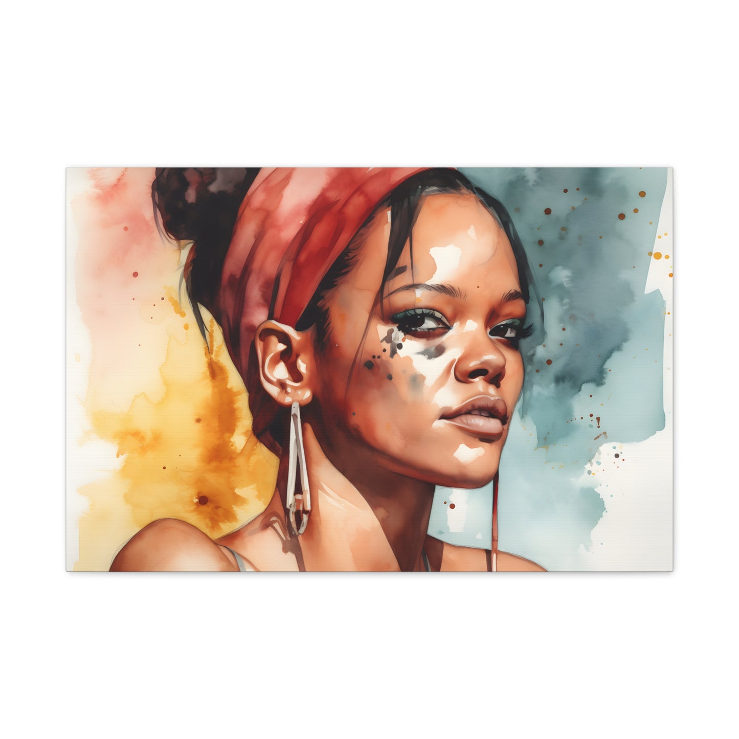 Rihanna Watercolor Upscaled Canvas Print by savage x fenty | Canvas | Art & Wall Decor, Canvas, Fall Picks, Hanging Hardware, Home & Living, Indoor, Top Spring Products, Valentine's Day promotion | Prints with Passion