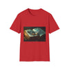 Celestial Luna Moth & Ancient Tome Graphic Unisex Softstyle T-Shirt - View 2 | Prints With Passion