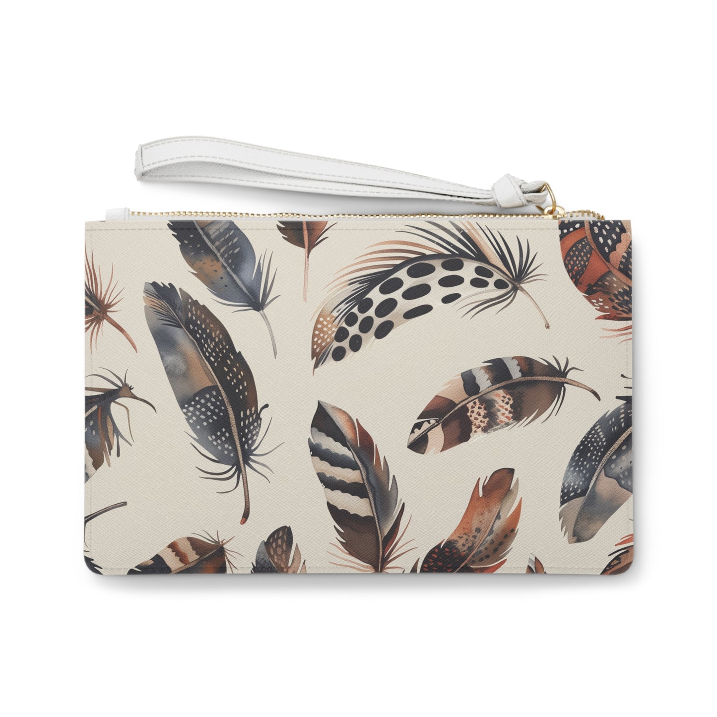 Boho Feathers Clutch Bag