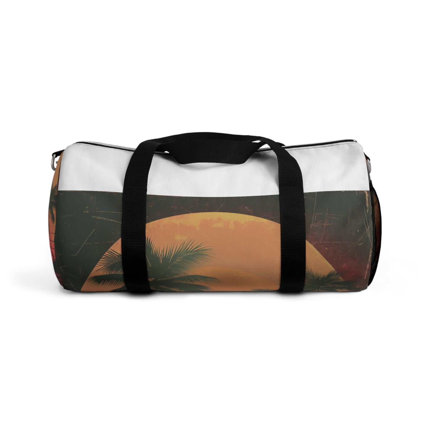 Retro Sunset Palm Duffel Bag