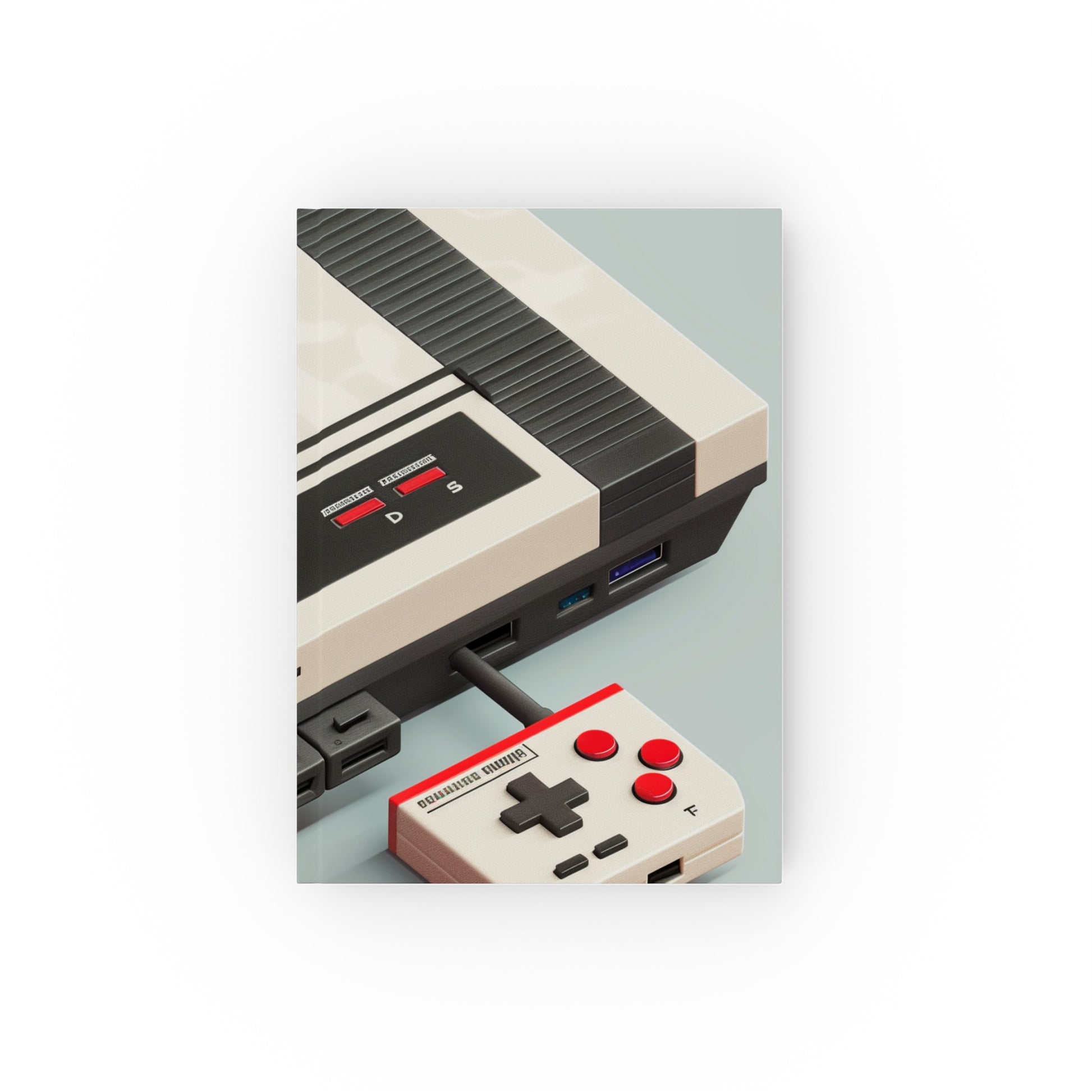 "Retro gaming journal with classic console design for creative writing and gaming reminiscence"