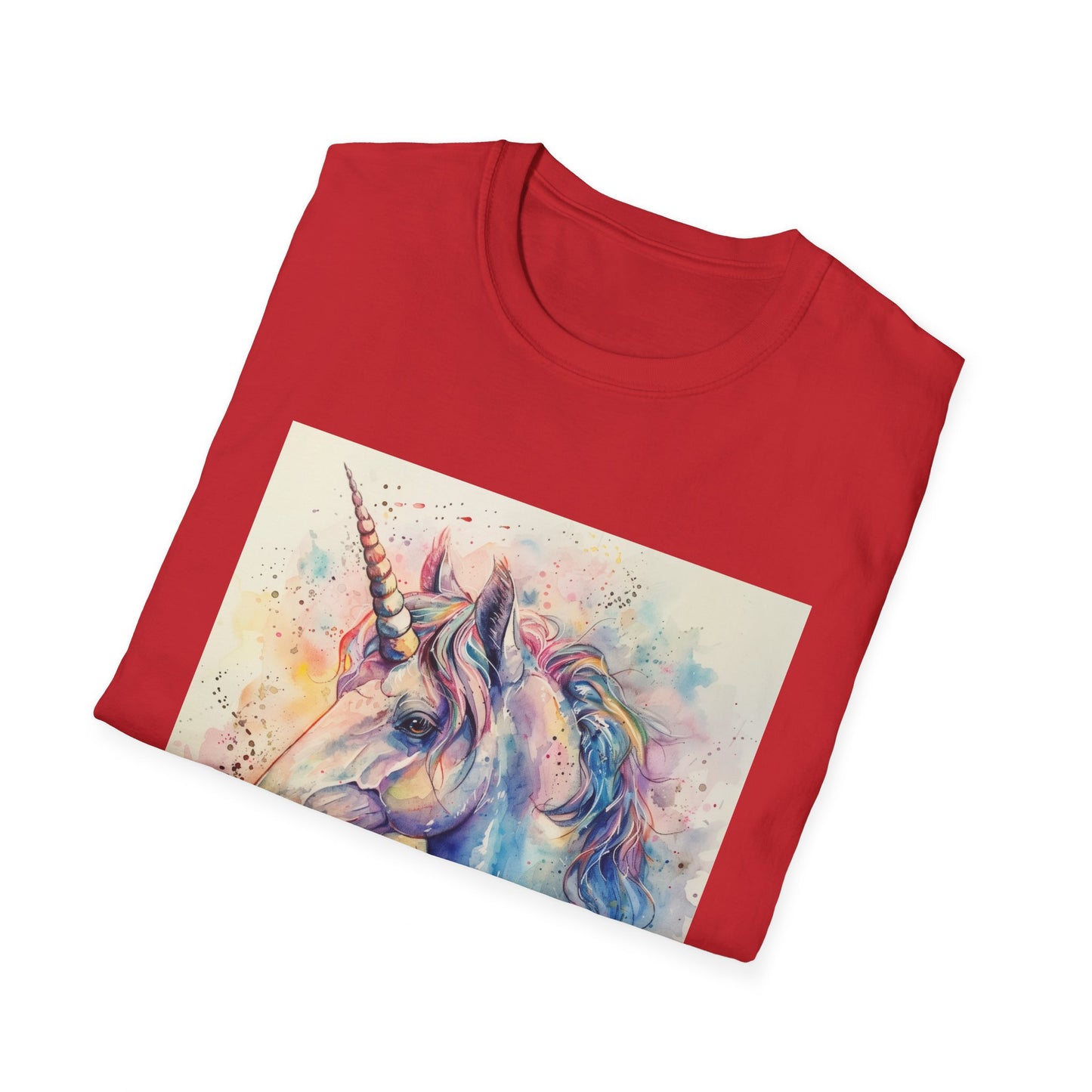 Mythical Majesty: Watercolor Unicorn Dream T-shirt