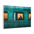 Mystical Train with Portals to Parallel Worlds — Canvas Wall Art — Side Profile & Stretched Corner Detail