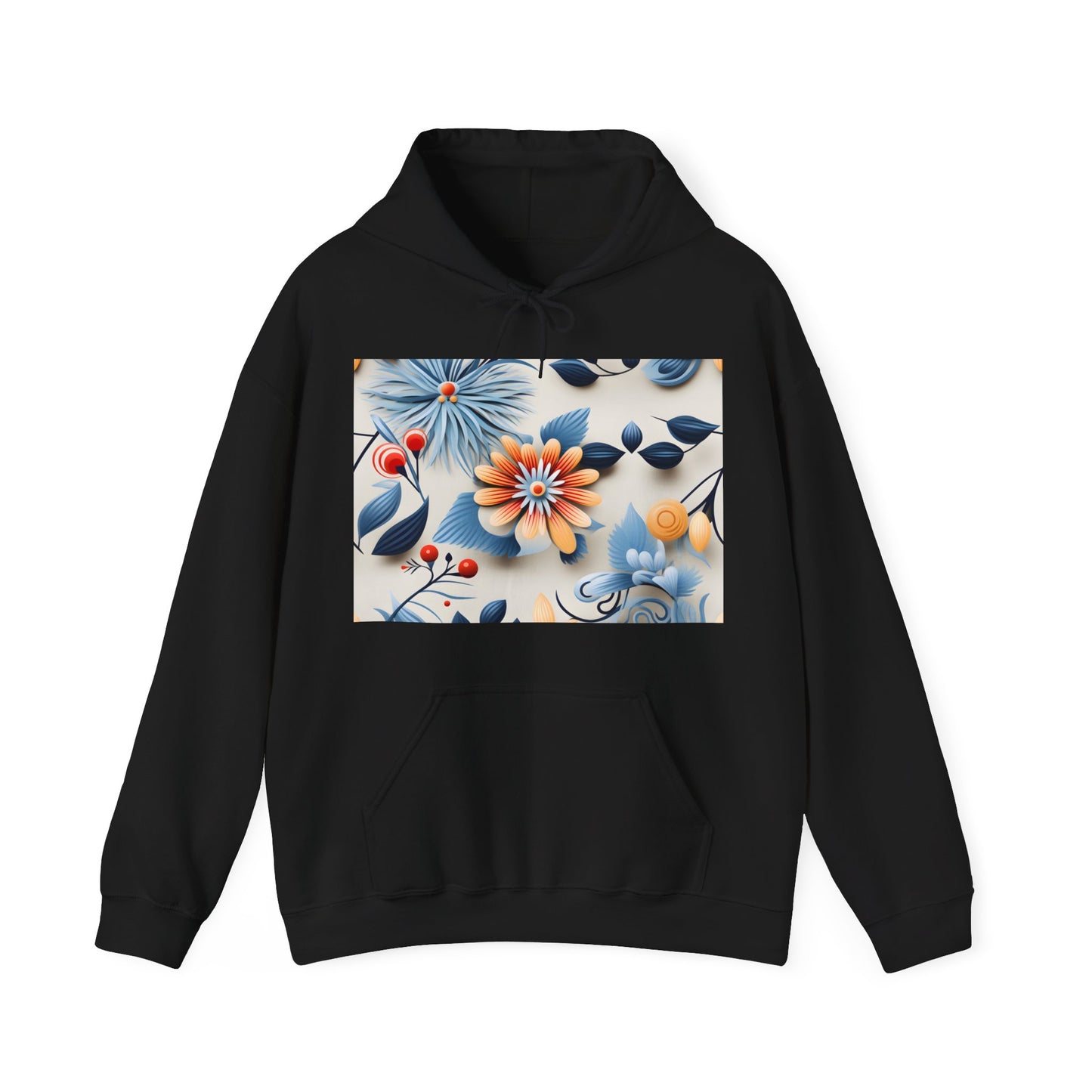 Floral Symphony Hoodie: A Vibrant Floral Delight! | Hoodies | DTG, Hoodies, Men's Clothing, Regular fit, Unisex, Women's Clothing | Prints with Passion