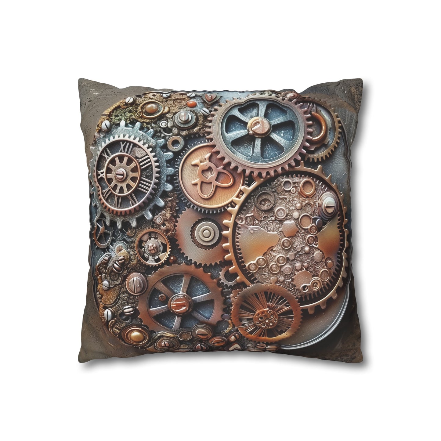 "Steampunk Dreams Pillowcase - Vintage Industrial Design for Stylish Comfort and Quality Sleep"