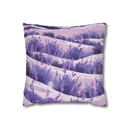 "Transform your bedroom with Lavender Fields pillowcase, featuring delicate lavender flowers for a tranquil oasis and sweet dreams. Relaxation guaranteed!"