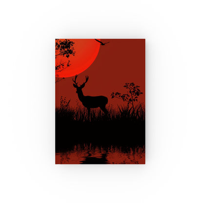 "Explore the serene Heart of the Forest with this deer journal - perfect for nature walks and reflections. High-quality and stylish. Great gift!"