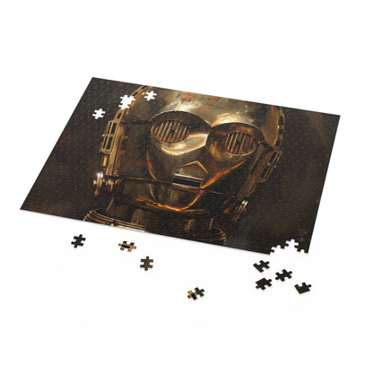 C-3PO Star Wars jigsaw puzzle featuring intricate artwork and high-quality pieces. Perfect for fans of the iconic droid.