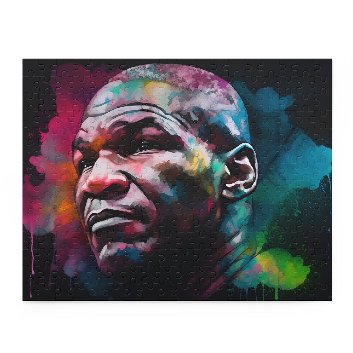 Tyson Watercolor Neon Jigsaw Puzzle