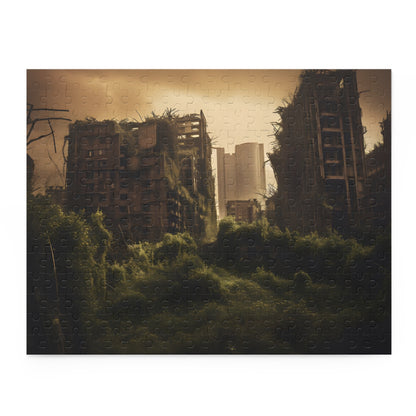 Twisted Cityscape Jigsaw Puzzle