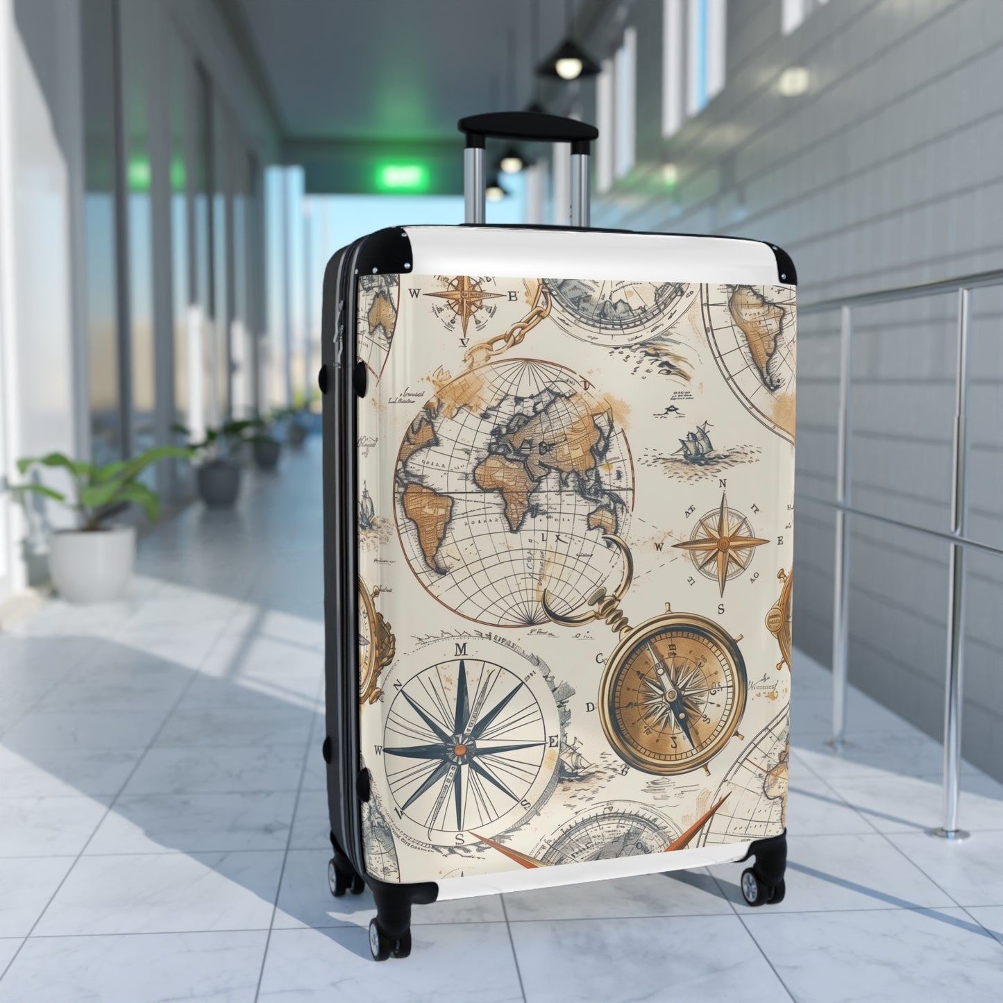 Travel the world with style: Vintage Maps Suitcase