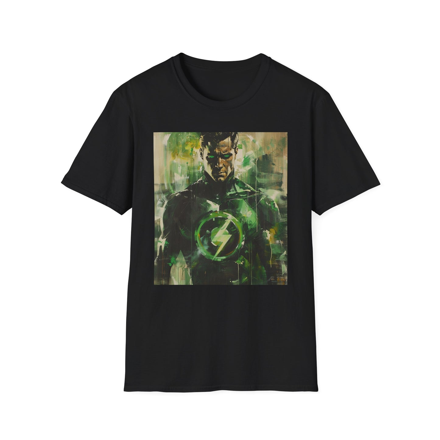 Cosmic Protector: The Unstoppable Force of Green Lantern | T-Shirt | Artwork, Character, Comic Book, DC Comics, graphic novel, Green Lantern, Illustration, Painting, pop culture, Superhero | Prints with Passion