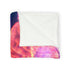 Dreamscape with Levitating Neon Leaves — Plush Fleece Throw Blanket — Product Detail View 8