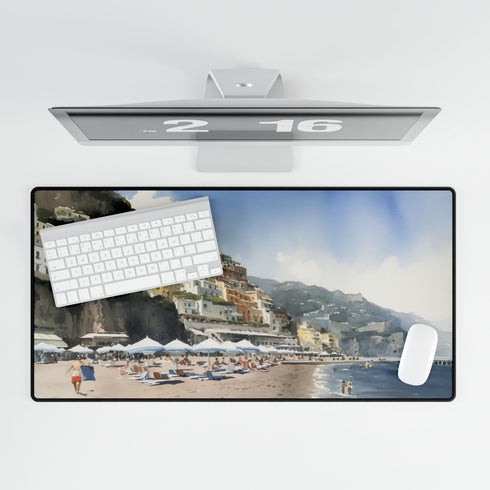 Amalfi Coast Italian Cliffside Sunset XXL Extended Desk Mat – Prints With Passion (View 5)