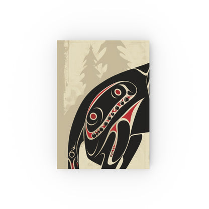 "Unique tribal animal journal with symbolic energy, perfect for creative expression and gifting"