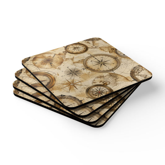 "Ocean Blue Eyes Corkwood Coasters"