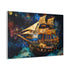 Pirate Ship Flying Through Space — Canvas Wall Art — Product Detail View 6