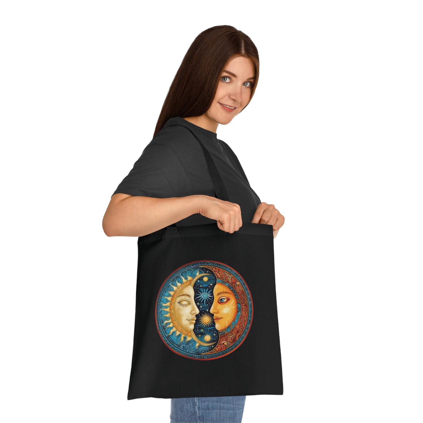 Day & Night Mandala Tote Bag | Tote Bag | Accessories, Bags, Cotton, DTG, Totes | Prints with Passion