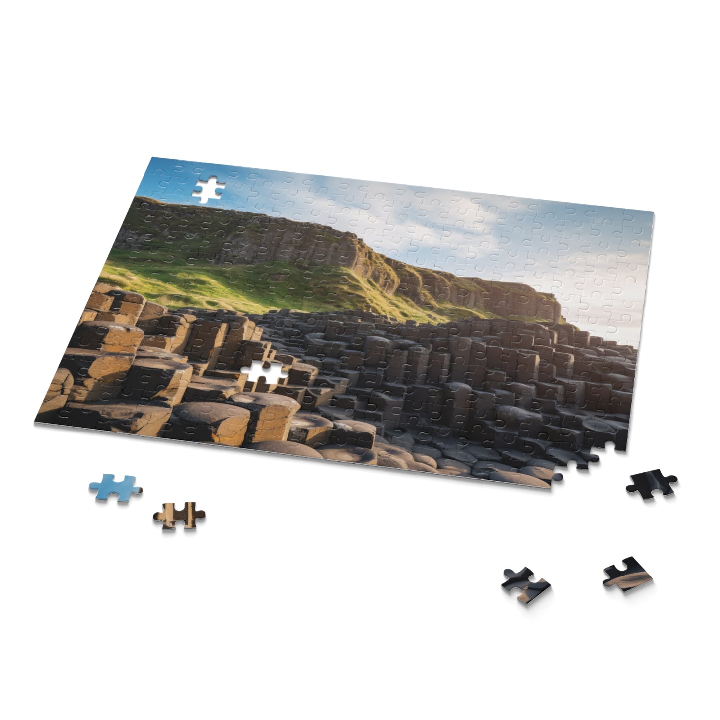 "Giants Causeway jigsaw puzzle featuring stunning Northern Ireland landscape for puzzle enthusiasts"