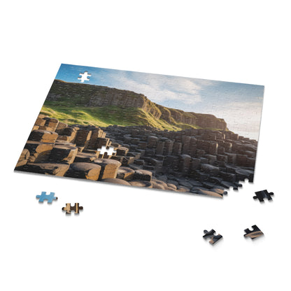 "Giants Causeway jigsaw puzzle featuring stunning Northern Ireland landscape for puzzle enthusiasts"