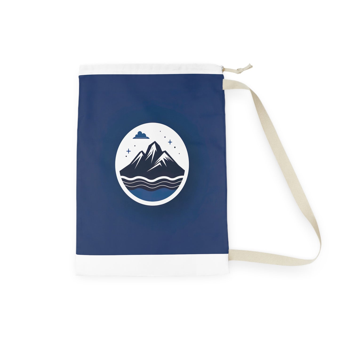 "Mountain Logo Laundry Bag - Durable laundry bag with drawstring closure for easy transport #山LOGO #laundrybag"