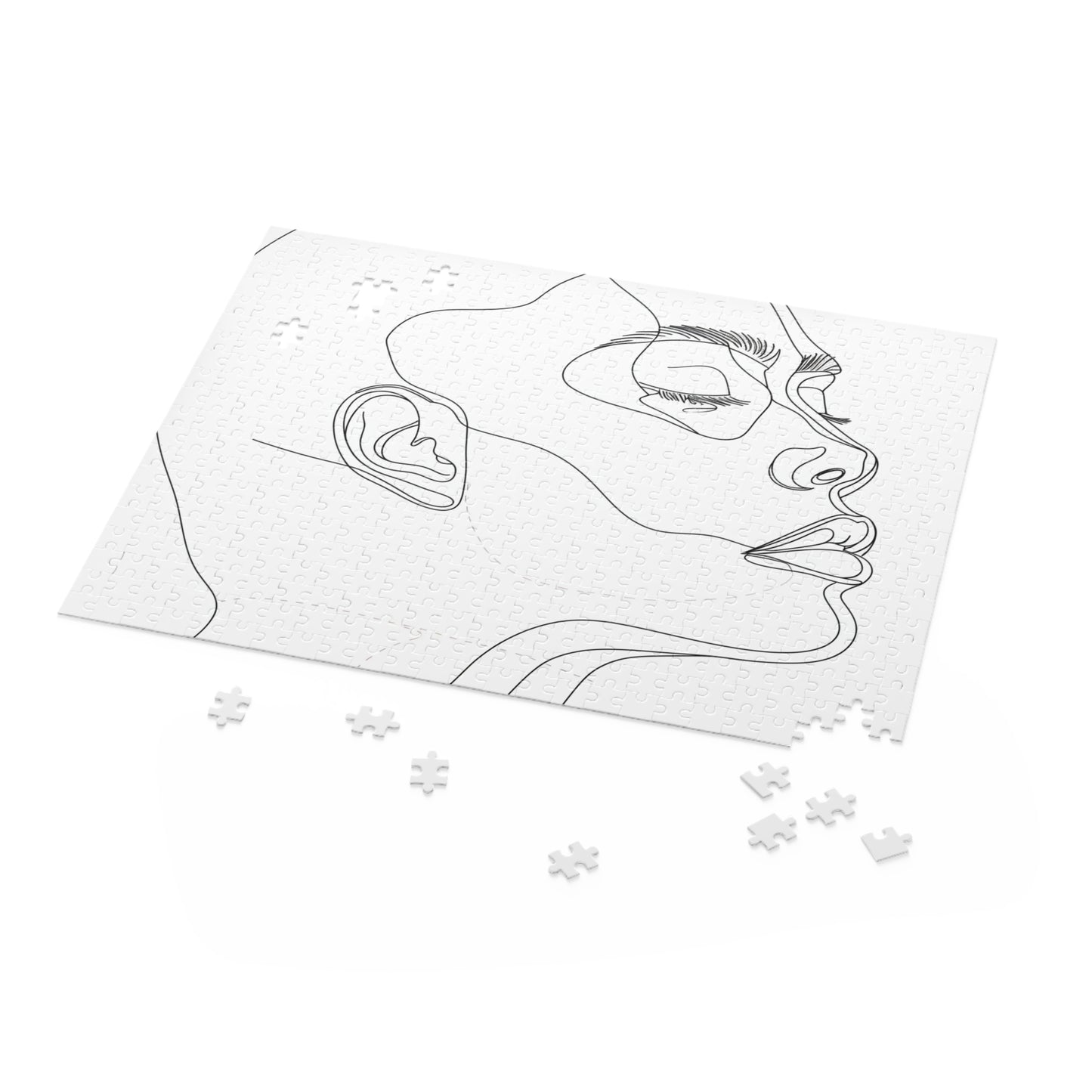 Captivating Minimalist Face Line Art Puzzle - Intricately detailed pieces create a stunning work of art