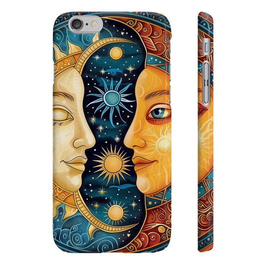 Cosmic Harmony:Sun & Moon Mandala Phone Case | Phone Case | Accessories, Glossy, iPhone Cases, Matte, Phone Cases, Samsung Cases, Slim | Prints with Passion