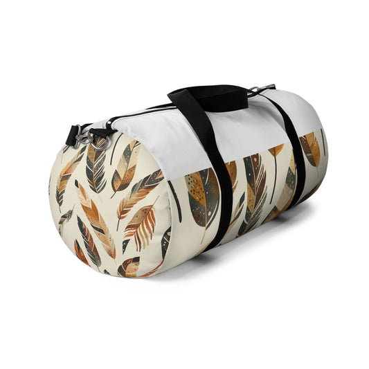 Boho Feathers Duffel Bag | Duffle Bags | Accessories, All Over Print, AOP, Assembled in the USA, Assembled in USA, Bags, Duffle, Made in the USA, Made in USA | Prints with Passion