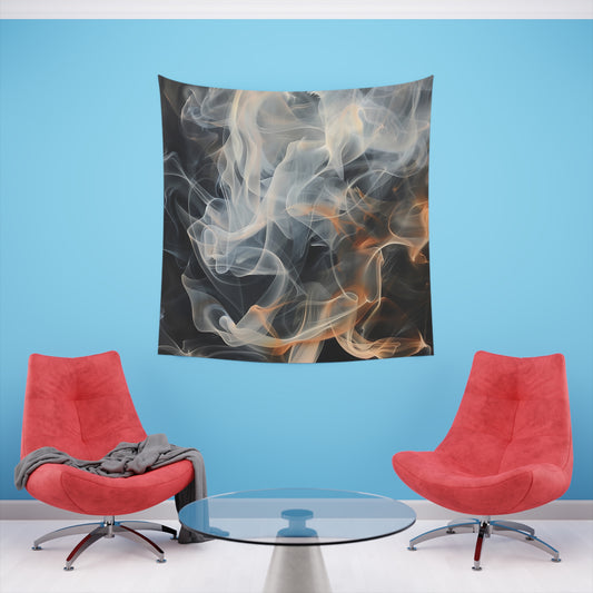 Smoke Dreams: An Abstract Tapestry | Wall Tapestry | All Over Print, AOP, Decor, Halloween, Home & Living, Home Decor, Indoor, Spring Essentials, Sublimation, Tapestry | Prints with Passion