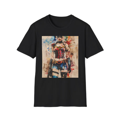 Gotham's Jester: A Harley Quinn T-Shirt | T-Shirt | DTG, Men's Clothing, Regular fit, T-Shirts, Unisex, Women's Clothing | Prints with Passion