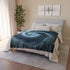 Storm Shaped Like a Spiral Eye Plush Fleece Throw Blanket